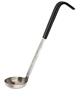 Vogue CD144 Colour Coded Ladle 30ml Stainless Steel Kitchen Cooking Serving Utensil, Black