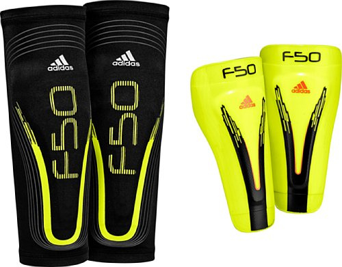 adidas F50 Pro Lite Schienbeinschutz, elektrisch/schwarz/warnorange, Größe L