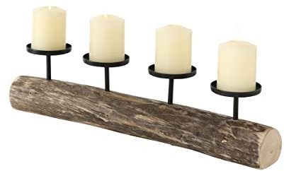 Boltze Kerzenständer Tempe (Kerzenhalter für 4 Kerzen, stilvolles Design, Dekoration Esstisch / Kommode, edles Design, ohne Kerzen, Weihnachtsdekoration / Adventskranz) 4221300