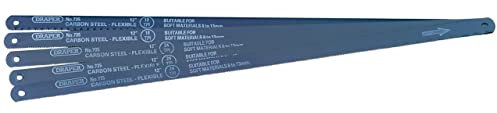 Draper 74118 5 Assorted 300Mm Flexible Carbon Steel Hacksaw Blades