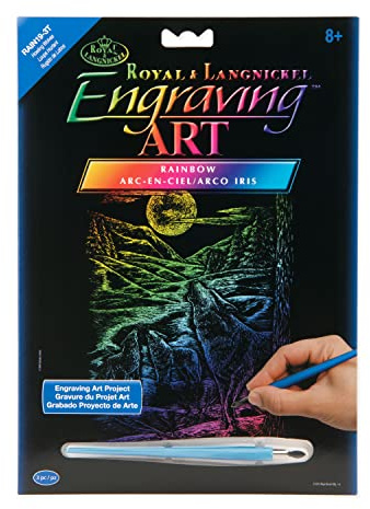Royal and Langnickel Rainbow Engraving Art, Howling Wolves