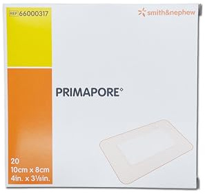 Primapore Vliesstoffverband 10x8cm Pad 5x4,5cm 20 Stück