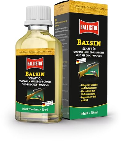 BALLISTOL Schaftöl Balsin – hell 50 ml Flasche