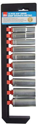 Hilka 02031002 Pro Craft Surface - Set de llaves de vaso (3/8 pulgadas)