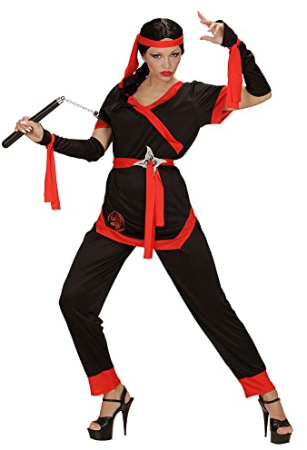 W WIDMANN MILANO Party Fashion - Costume Fille Ninja, Samouraï, Guerrier, Costumes de Mardi Gras, Carnaval