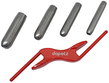 Dapetz ® 4 Size 1/2 5/8 3/4 7/8 Interchangeable Brick Jointer Steel Barrel Bricklaying Jointer, Brick Jointer Trowel, Hardened Steel Brick Jointer Tool with Cloth Bag for Bricklayers, Masonry