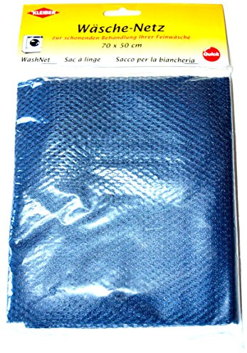 Kleiber - Rete/Sacchetto di Protezione per Biancheria per Lavaggio di Capi delicati Extra Large 70 x 50 cm, Blu