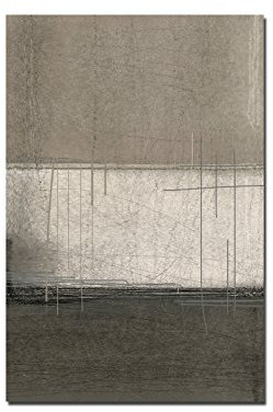 Paul Sinus Art 120x80cm - WANDBILD Kunstmalerei abstrakt braun/beige - Leinwandbild auf Keilrahmen modern stilvoll - Bilder und Dekoration