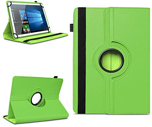 NAUC Robuste Universal Hülle 10 10.1 10.2 10.3 10.4 10.5 10.6 10.8 11 Zoll Tablet Schutzhülle Kunstleder Tasche Standfunktion extra 360° Drehbar