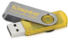 Kingston Technology DataTraveler 2GB 101, Unidad Flash USB 2.0 Conector USB Tipo A - Memoria USB (Yellow, 2 GB, 2.0, Conector USB Tipo A, 12 g, Amarillo)
