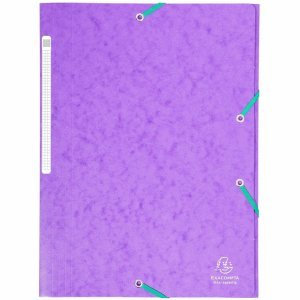 Exacompta 25 x Eckspannmappe Nature Future A4 425g/qm lila