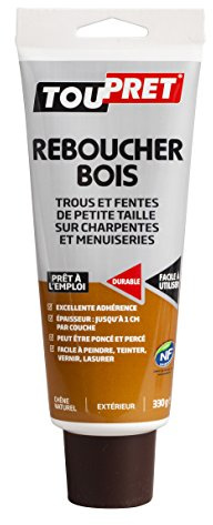 Toupret 451010 Reboucher bois pâte Tube de 330 g