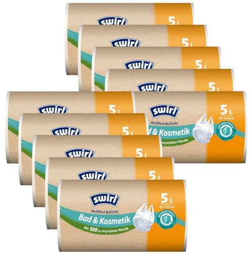 10x Swirl Tragegriff M??llbeutel 5L (40 stk./Rolle)