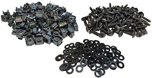 Rackgold 10–32 Écrou Cage et vis W/Rondelles 100-Pack