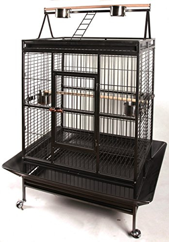 Tyrol Bigperroq Cage pour Oiseaux Argent 102x79x171 cm