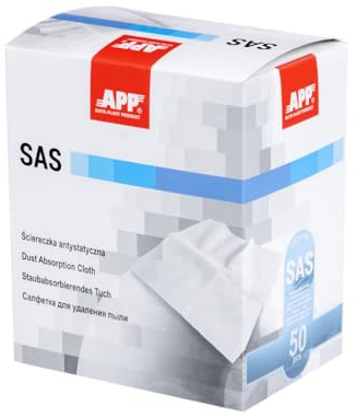 APP SAS Honungsduk dammbindningstrasa lack | 50-pack dammbindningsdukar för att ta bort slipdamm, smuts, avlagringar av trä, metall, gips, bilytor före målning och betning