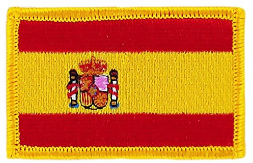 Patch écusson brodé drapeau espagne espagnol flag thermocollant blason insigne