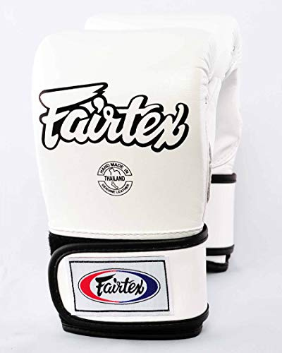 Fairtex Leder Sandsackhandschuh Cross Trainer (TGT7), Weiss, L