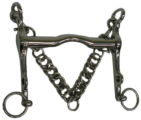 ARBO-INOX Gebisse Reitkandare aus massiven Edelstahl 11,5 cm