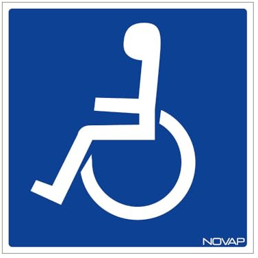 Panneau Handicapés - Rigide 200x200mm - 4220123
