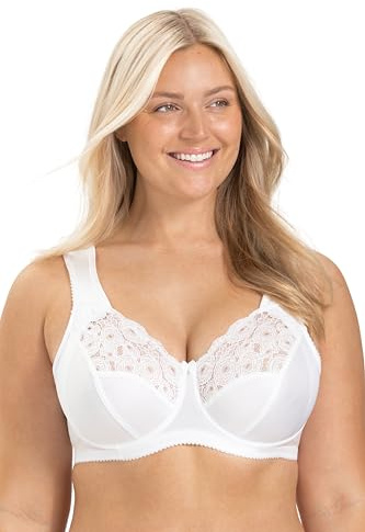 Reggiseno con Ferretto e Spalline Antiscivolo Miss Mary Amsterdam 7d Bianco