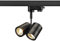 SLV Negro trifásico BIMA 2, Foco led, proyector, luminaria de Techo, Sistema de Carril, iluminación de Interior / GU10 50 W