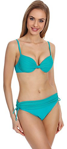 Merry Style Bikini Donna Push-up P504-55 (Turchese, EU(Coppa 70 D / 36)=IT(1D/42))