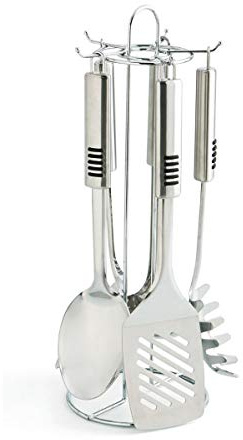 Quid Brassia Set Gadgets Acero Inoxidable 5 Piezas, 15x15x40 cm
