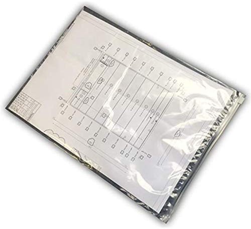 OPTIMUM Planschutztasche, 90 x 125 cm, 10Stk., Original mit 100 my Materialstärke, Transparent, Reißverschluss, Polyethylen (PE), Schutz vor Flüssigkeit, Licht, Staub und Schmutz