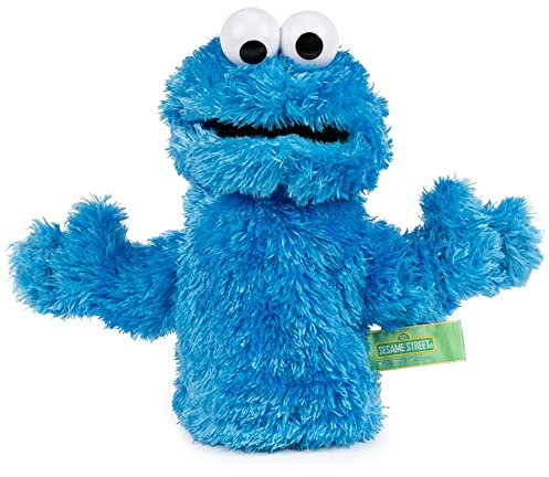 GUND Sesame Street Official Cookie Monster Muppet Plush Hand Puppet, Premium Plush Toy for Ages 1 & Up, Blue, 11”