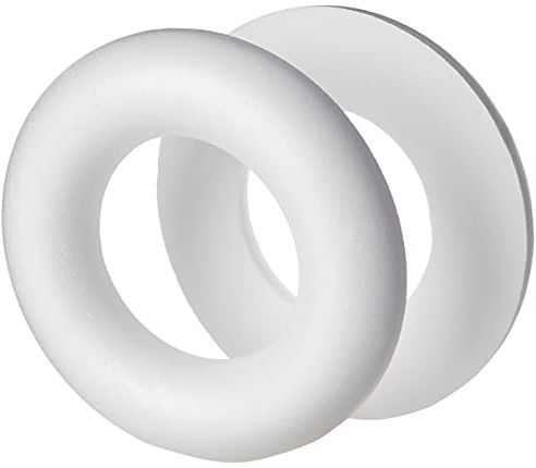 Smithers Oasis Festive Halbrunde Ringe aus Polystyrol, 25 cm, 2 Stück