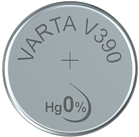 VARTA 14501390 – Pile Bouton V390 de 1,5 V, capacité 80 mAh, système Chimique oxyde d'argent, pour appareils électroniques Quotidiens pour Assurer Une Alimentation optimale en énergie