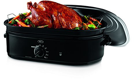 Oster Roaster Oven with Self-Basting Lid, 18 Quart, Black (CKSTRS18-BSB-W)
