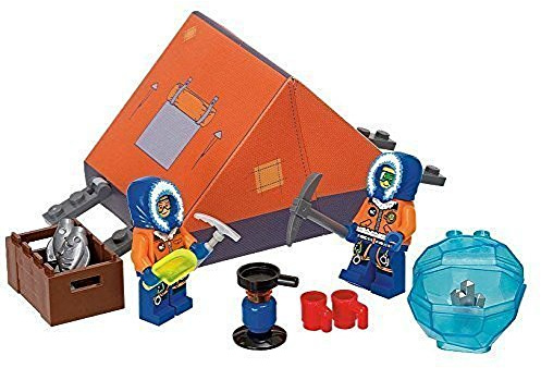 Lego City 850932 - Arktis Zeltlager mit 2 Forscher und Zubehör - 42teiliges Set