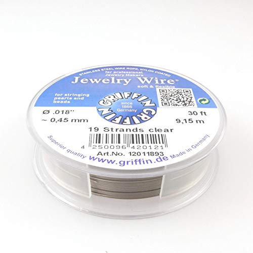 GRIFFIN Schmuckdraht 9,15m Juwelierdraht 0,45mm Edelstahl -1466