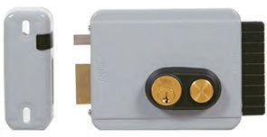 Viro V8972-LH Serratura Elettrica con Pulsante Inward LH, Silver