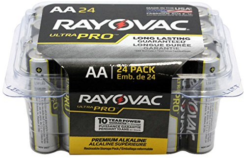 Ultra Pro Alkaline Batteries, AA, 24/Pack, Sold as One Pack