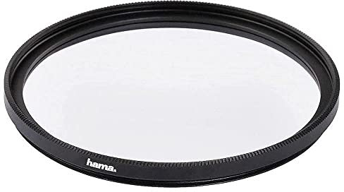 Hama Filtre UV (anti-UV et protection, compensation 4X, traitement antireflet, pour objectifs d'appareils photo 46 mm, O-Haze, traité) Noir