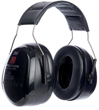 3M PELTOR Optime Push To Listen Earmuffs, 31 dB, Black, Headband, MT155H530A 380
