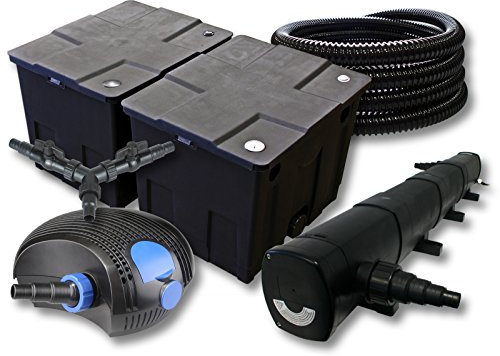 SUNSUN filtros para 60.000l Estanque con 72W Clarificador y 100W ECO Bomba Manguera de 25m