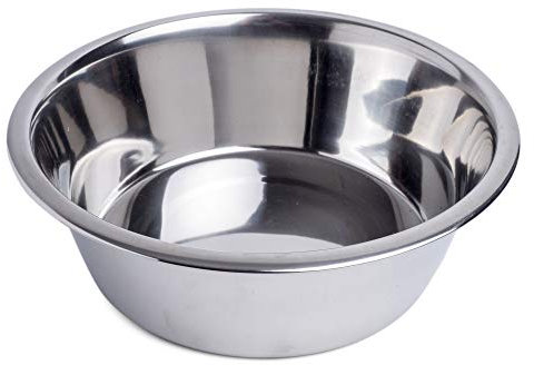 Petface Stainless Steel Dish Bowl, Large
