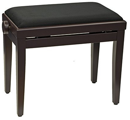 Klavierbank Rosenholz matt, Stoffpolster