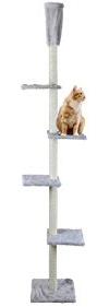 Cat Dream Katzen-Kratzbaum raumhoch, grau