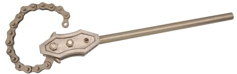 KS Tools 963.1718 BRONZEplus Giratubi a catena, Ø max.65 mm