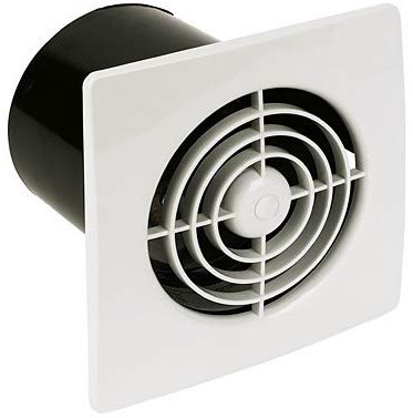 Manrose 4 100mm Extractor Fan White Chrome Low Profile LP100 Timer or Standard (White T)