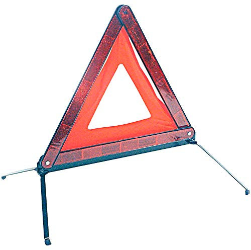 AA AA0071 Triangle de Présignalisation pour Panne en Bordure de Route et Situation d’Urgence, Conforme aux Normes de Sécurité Routière de l’UE, pour les Voitures, Fourgonnettes et Camions - Étui de Rangement Inclus