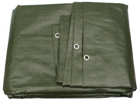 G.F. Bâche en tissu Professional Line 180 g/m² vert, 5 m x 5 m = 25 m², résistante aux UV, imperméable, indéchirable, avec œillets pour Poll meubles de jardin, trampoline, voiture, bâche de protection