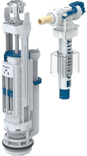 GEBERIT GEB00657 Spülmechanismus, komplett, Typ 290 – 380 Spülung, doppeltes Touche-Alim, seitlich, 3/8-283.307.21.2 Zoll