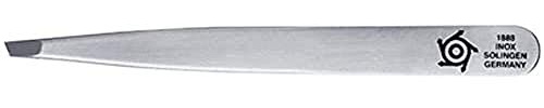Pfeilring Pinzette, schräg, 9.5 cm, Inox