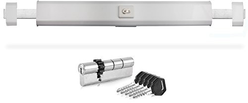 850 mm Weiss Ckey Panzerriegel Querriegel Panzerriegelschloss Türsicherheit Schließzylinder 850 weiss